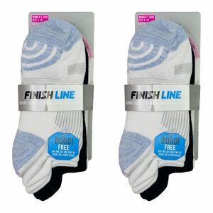 Finish Line Sport Fusion No-Show Tab Socks - 3 Pairs - 2 Sets